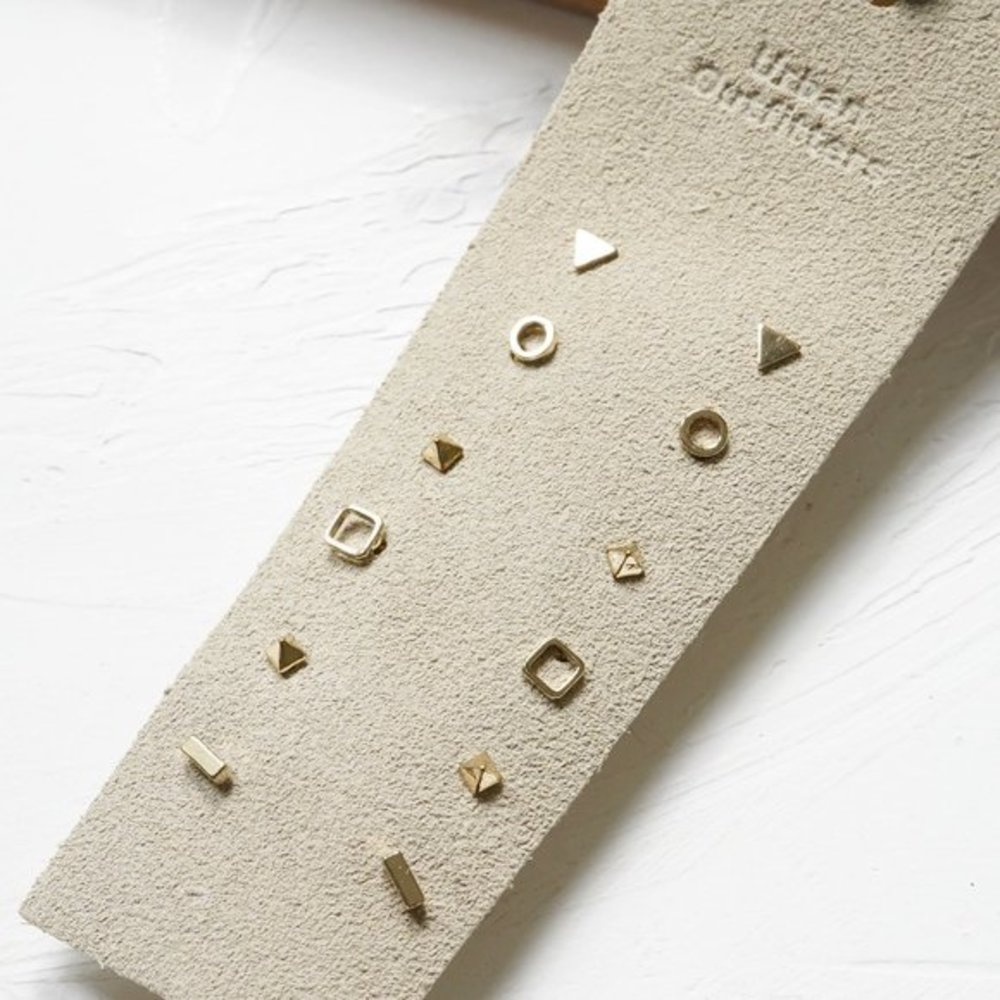 4/$25 Urban Outfitters Itty Bitty Metal Earring Set Gold